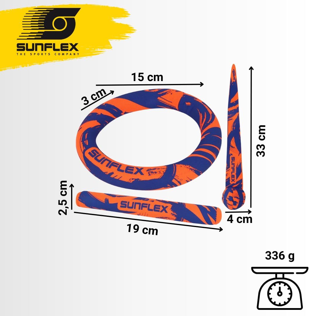 Sunflex Funky Scribble Tauchset 3er Orange Neopren