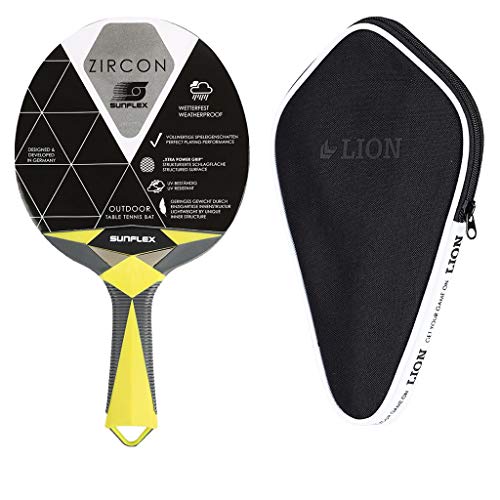 Sunflex Zircon Outdoor Tischtennisschläger mit Hülle Set
