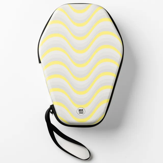 Mr. Tischtennis Design Case Schlägerhülle gelb 2 Schläger