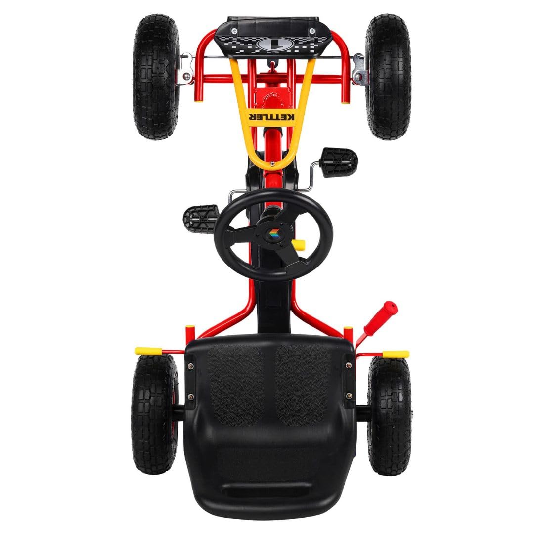 KETTLER Kettcar Retro Go-Kart rot Handbremse