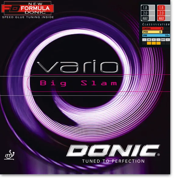 DONIC Vario Big Slam Tischtennisbelag 35 Shore weich