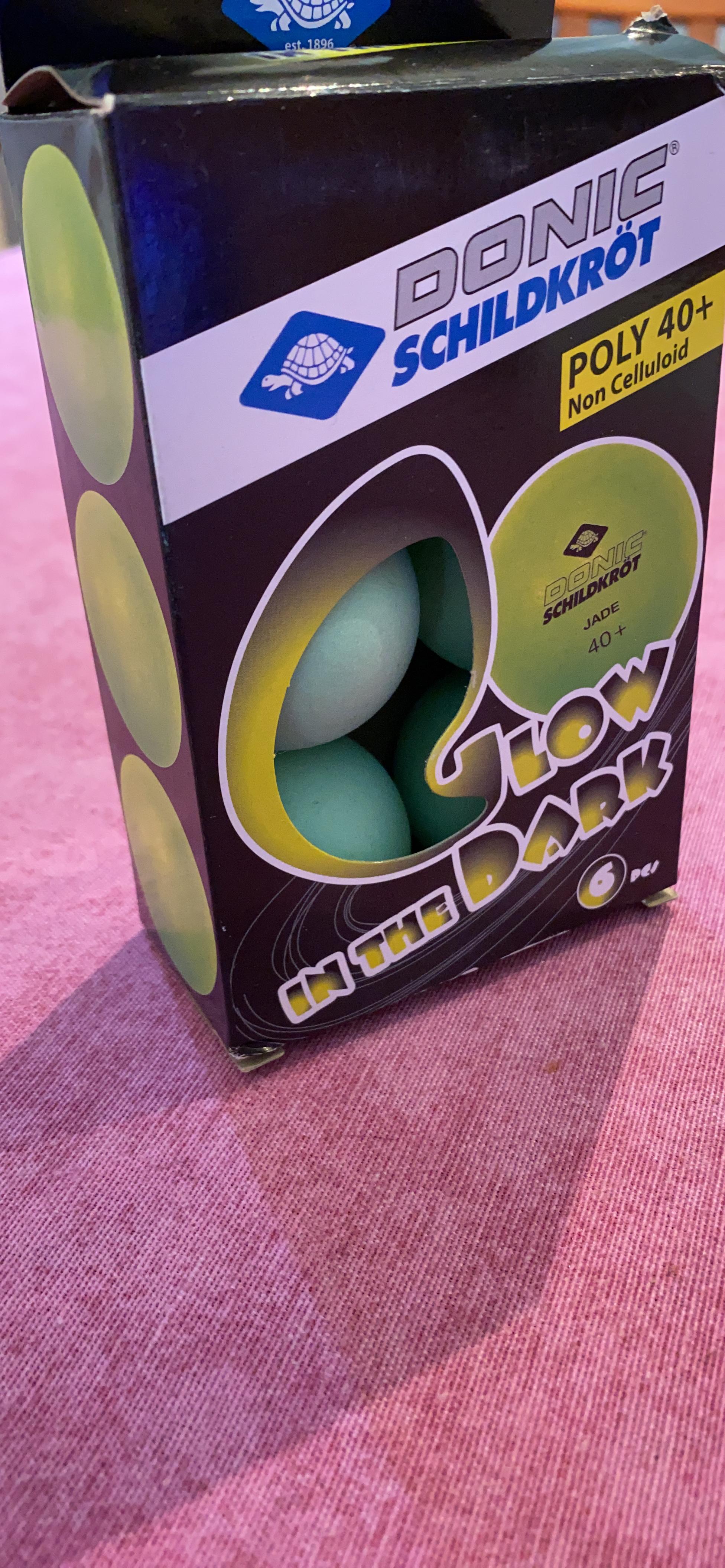 Schildkröt Outdoor TT-Ball Glow in the Dark Poly 6er Grün