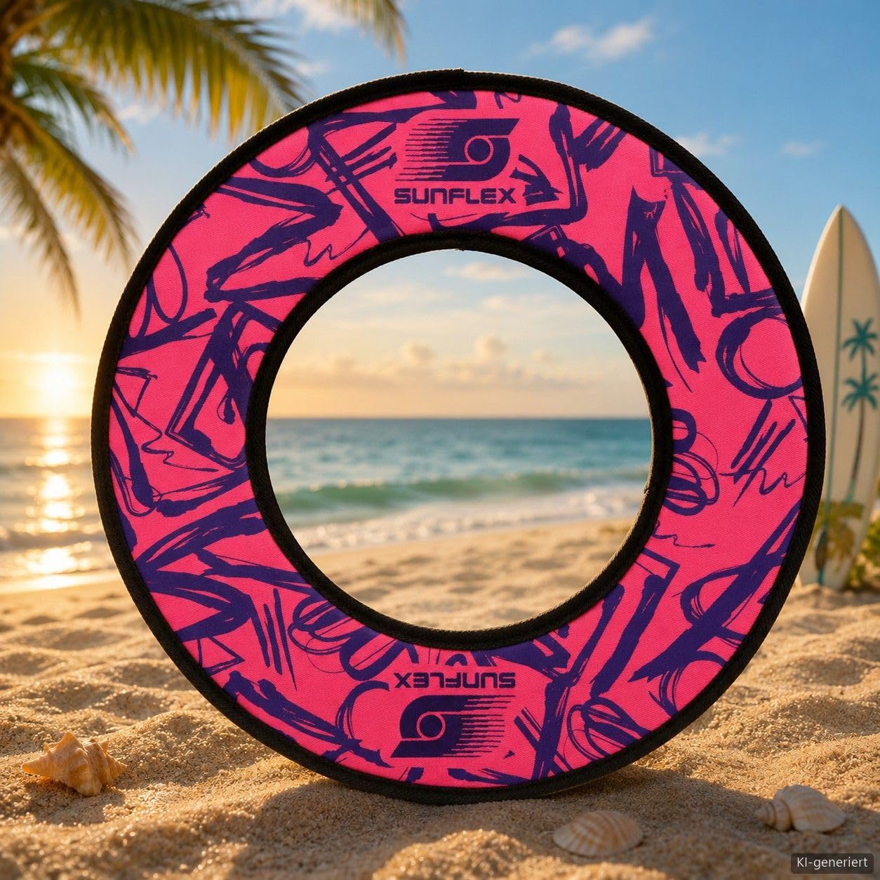 Sunflex Funky Titan Ring Flugring Rosa 24 cm faltbar