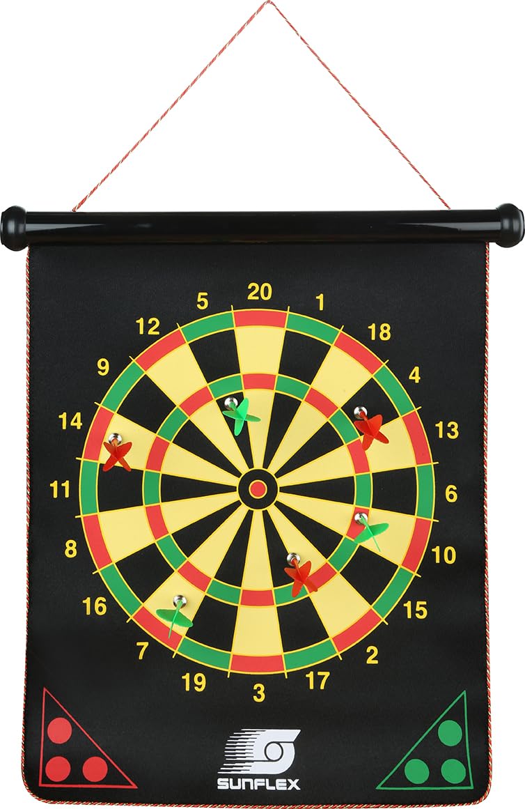 Sunflex Youngster Dartspiel magnetisch doppelseitig 6 Pfeile
