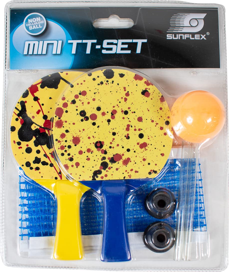 Sunflex Prime Mini Tischtennis-Set 2 Schläger Netz Ball