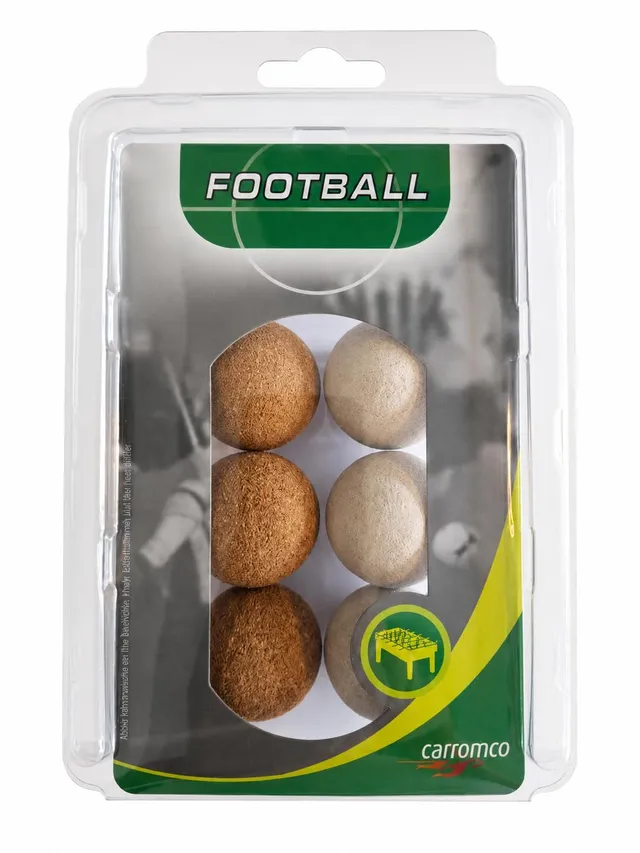 Carromco Foosball Kork Kickerbälle 6er Set 36 mm