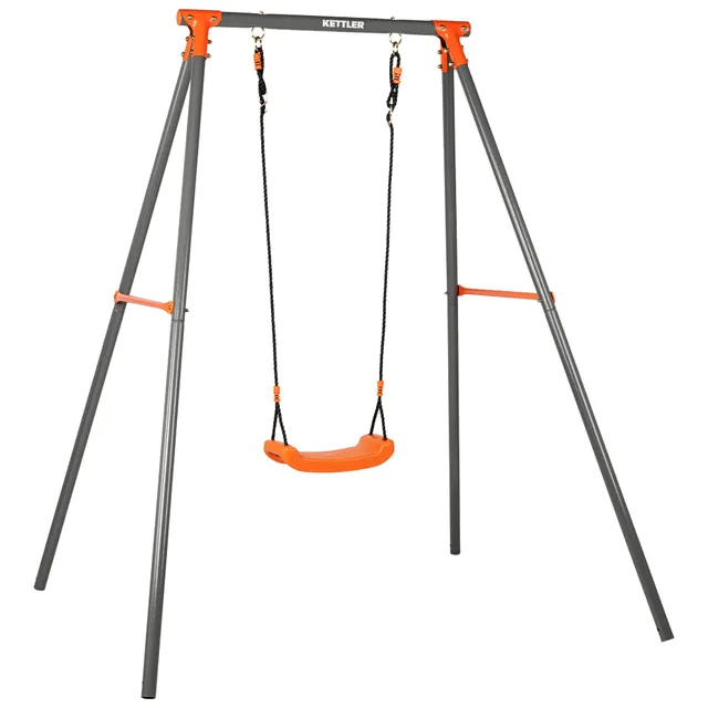 Kettler Single Einzelschaukel Metall grau orange 50 kg