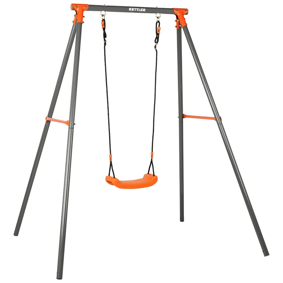 Kettler Single Einzelschaukel Metall grau orange 50 kg