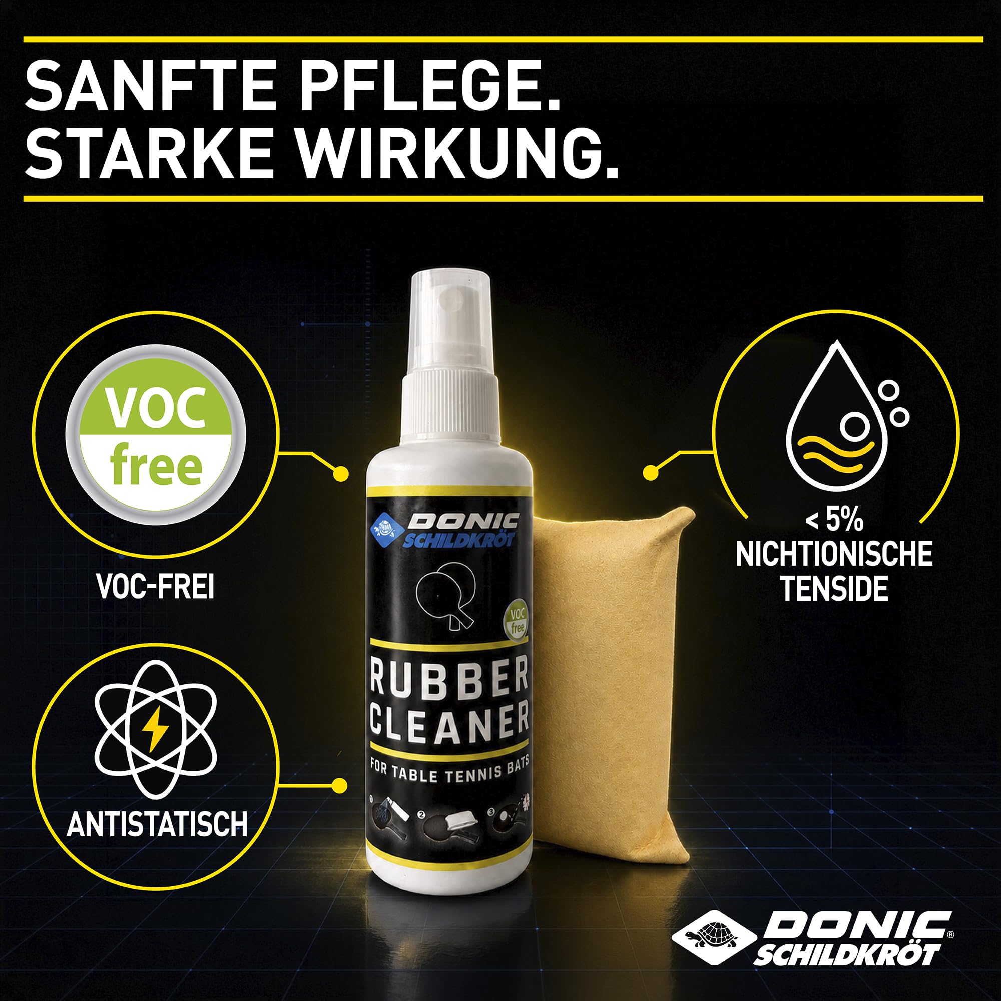 Schildkröt Outdoor Tischtennis Reinigungsset 100 ml Schwamm