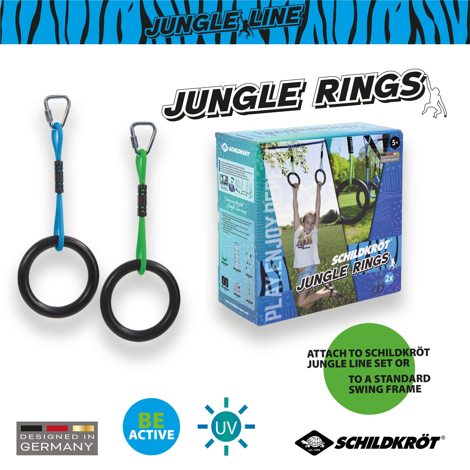Schildkröt Outdoor Jungle Ring Set Turnringe 2er 18cm