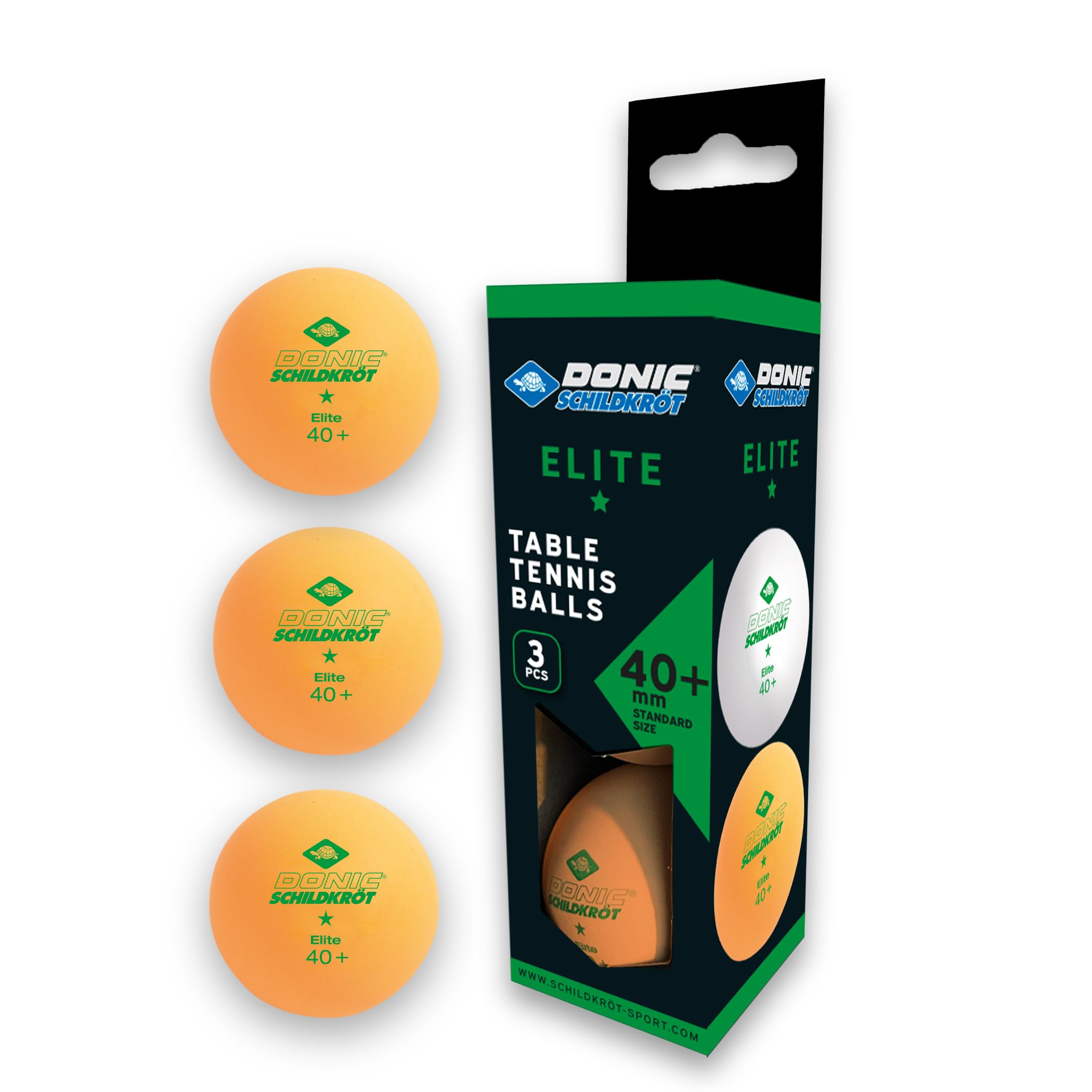 Schildkröt Elite 1-Stern Tischtennisball orange 3er 40mm