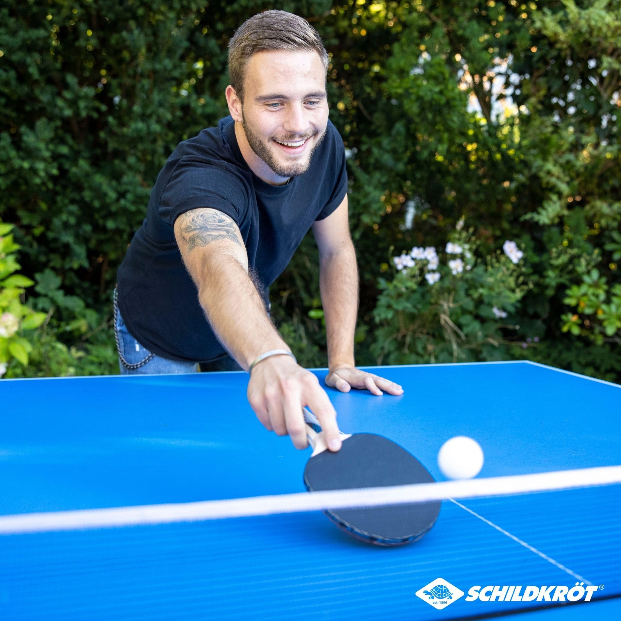 Schildkröt Hobby Tischtennis-Set 4 Spieler 4 Schläger 5 Bälle