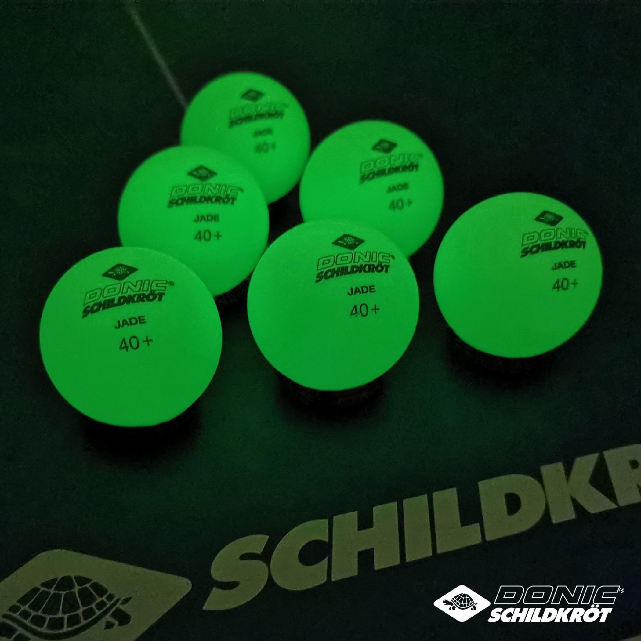 Schildkröt Outdoor TT-Ball Glow in the Dark Poly 6er Grün