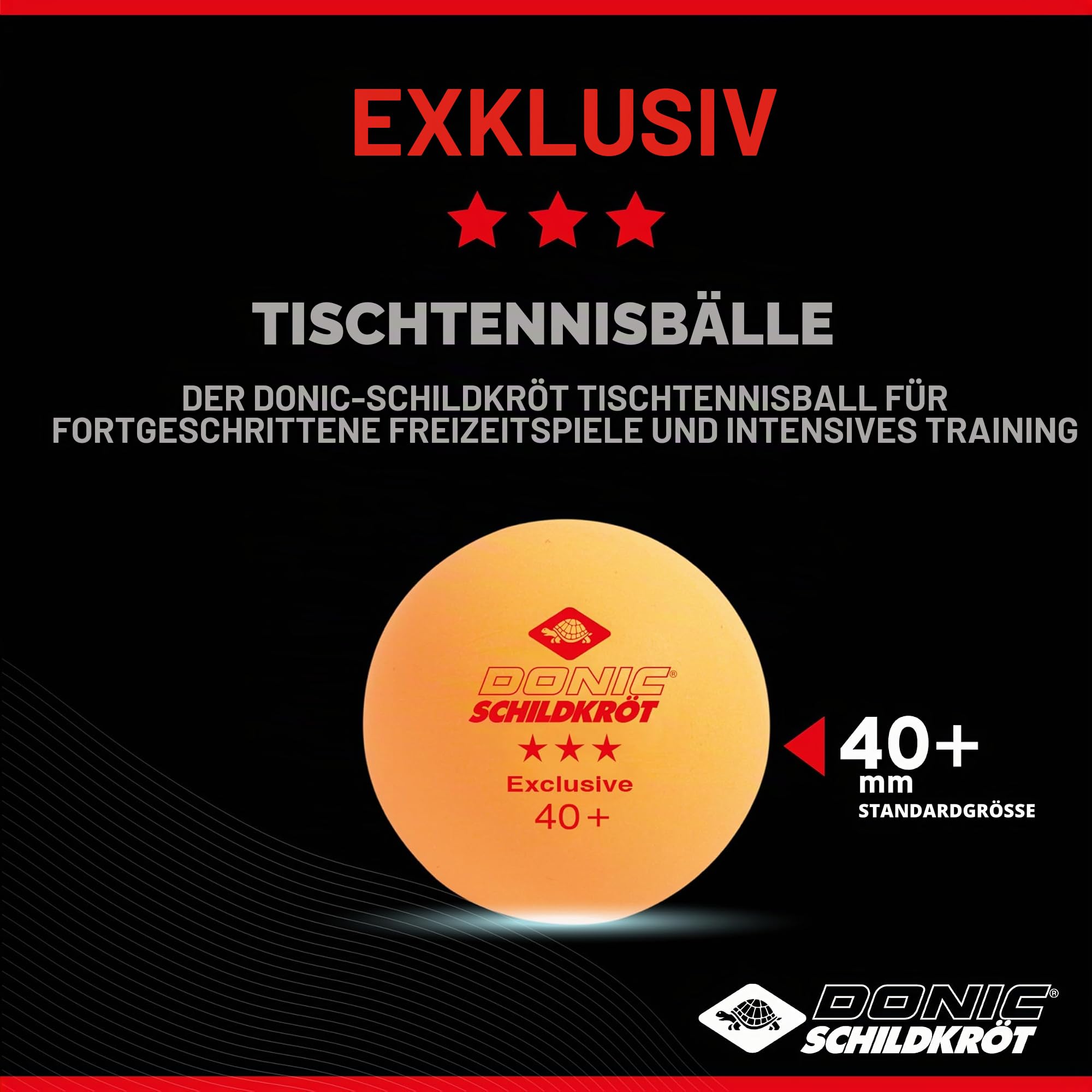 Schildkröt Outdoor Exclusive 3-Stern Bälle Orange 3er