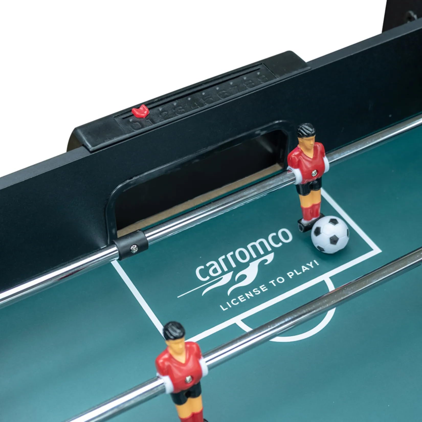 Carromco Level-XT Kickertisch höhenverstellbar 123cm 2 Bälle
