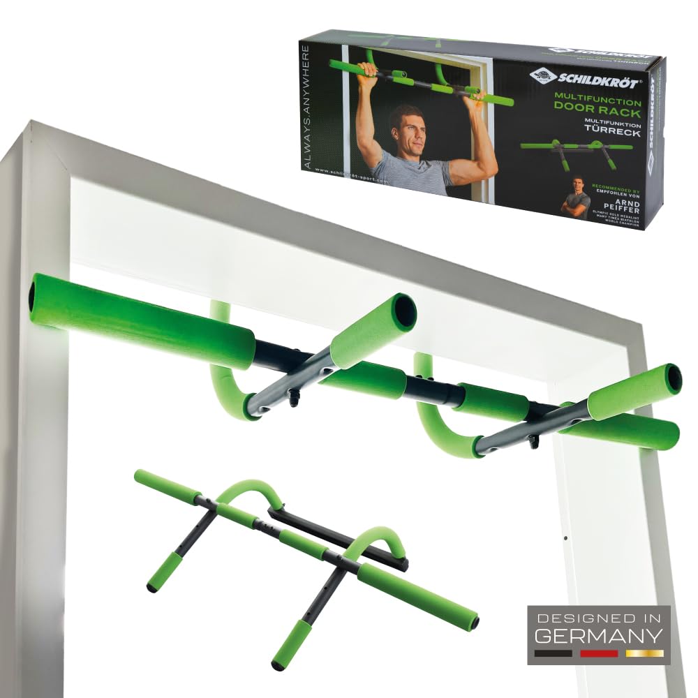 Schildkröt Outdoor Türreck 4 in 1 Klimmzugstange Grün-Schwarz