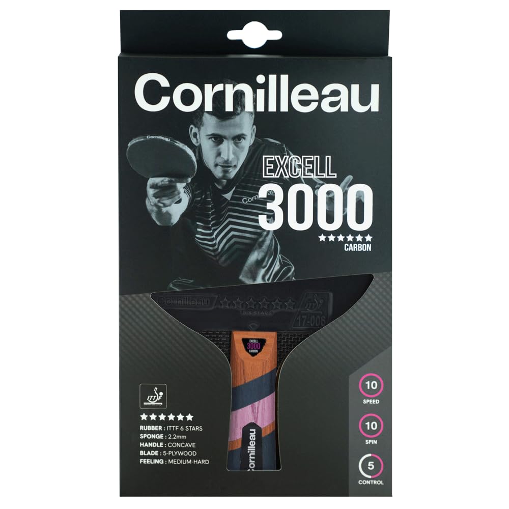 Cornilleau Excell 3000 Carbon Tischtennisschläger konkav offensiv