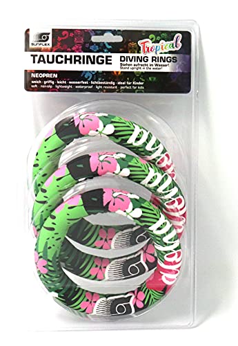 Sunflex Action Pro Tauchringe Tropical Flower 3 Stück