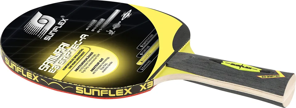 Sunflex Samurai A E3 Griptec Schläger anatomisch 1,5 mm
