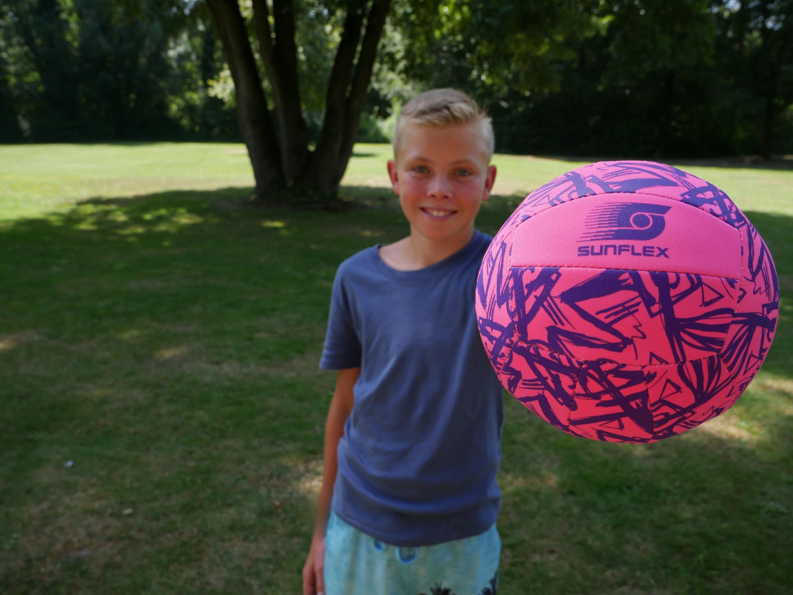 Sunflex Funky Beachball Größe 3 Gelb – Neopren Volleyball