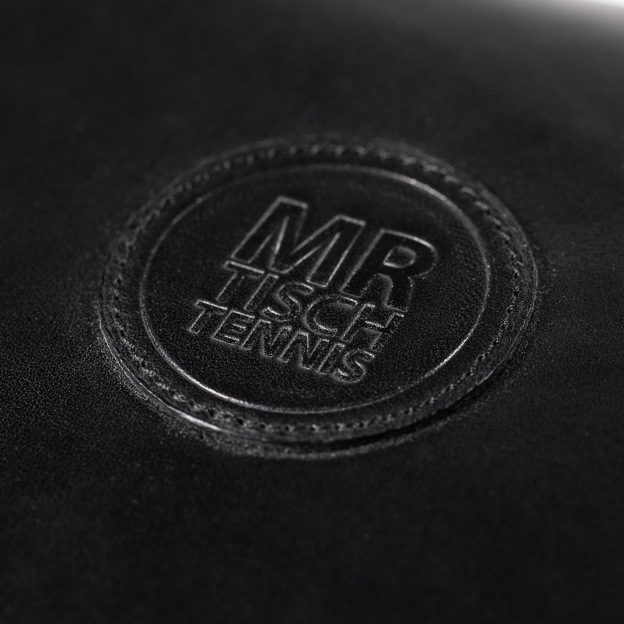Mr. Tischtennis Lederhülle Retro Schlägerhülle Schwarz