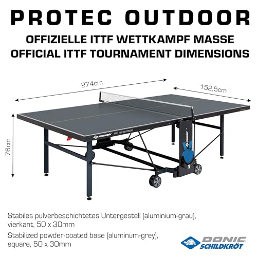 Schildkröt Outdoor ProTec Tischtennisplatte matt-schwarz wetterfest
