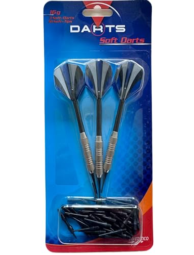Carromco Darts Softdart Set L 3 Pfeile 16g + 50 Spitzen