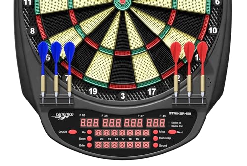 Carromco Striker-601 E-Dartscheibe 8 Spieler Cricket