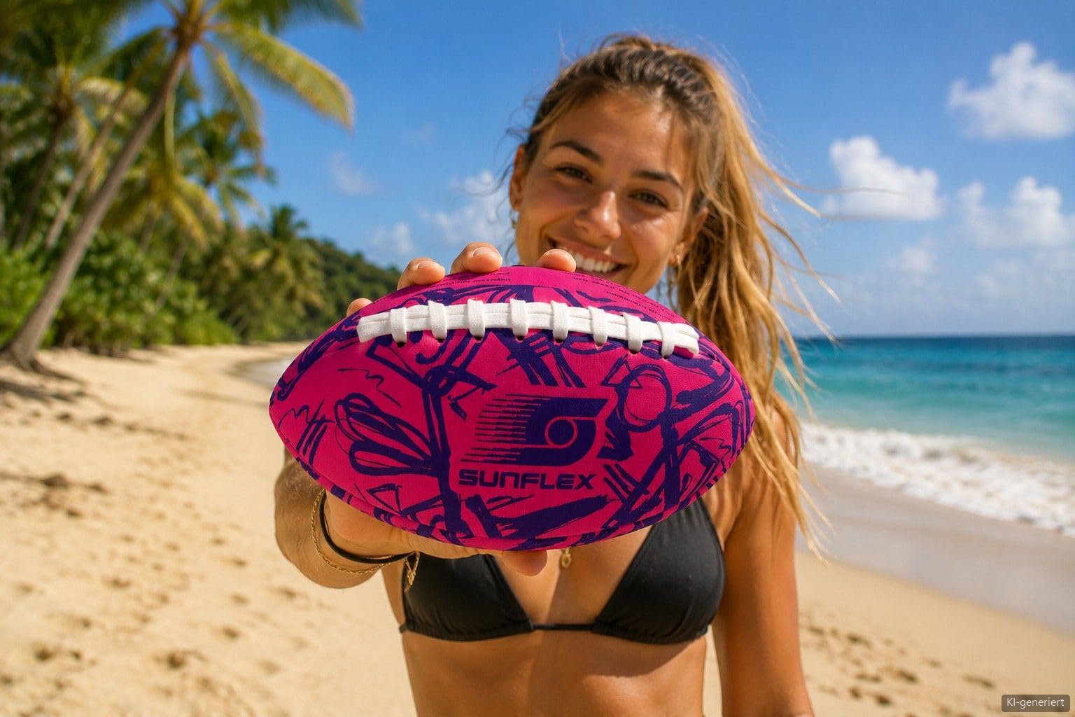 Sunflex Funky American Football Neopren Rosa weich 127 g