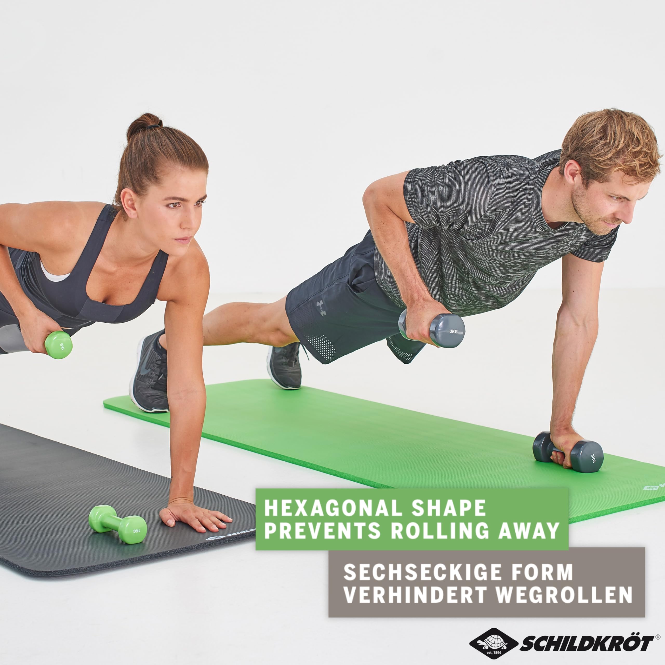 Schildkröt Outdoor Vinyl Hanteln 2x 2,0kg Set Anthrazit