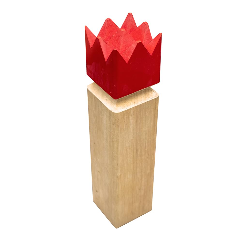 Carromco Kubb Wikingerschach Holzspiel mit Tasche
