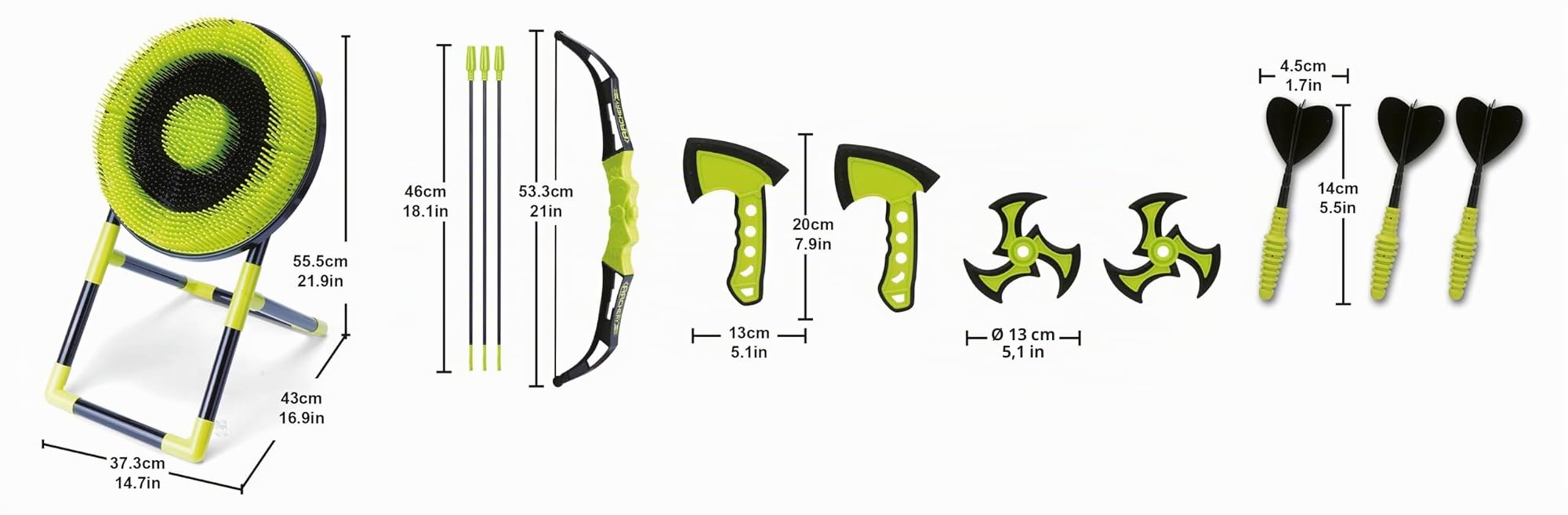 Sunflex Youngster Bogenschiessset Wurfspiel Kinder ab 6 Jahren
