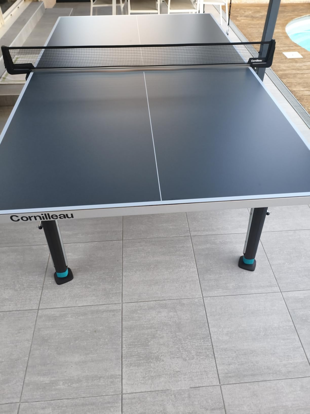 Cornilleau 400X Tischtennisplatte Outdoor Blau klappbar