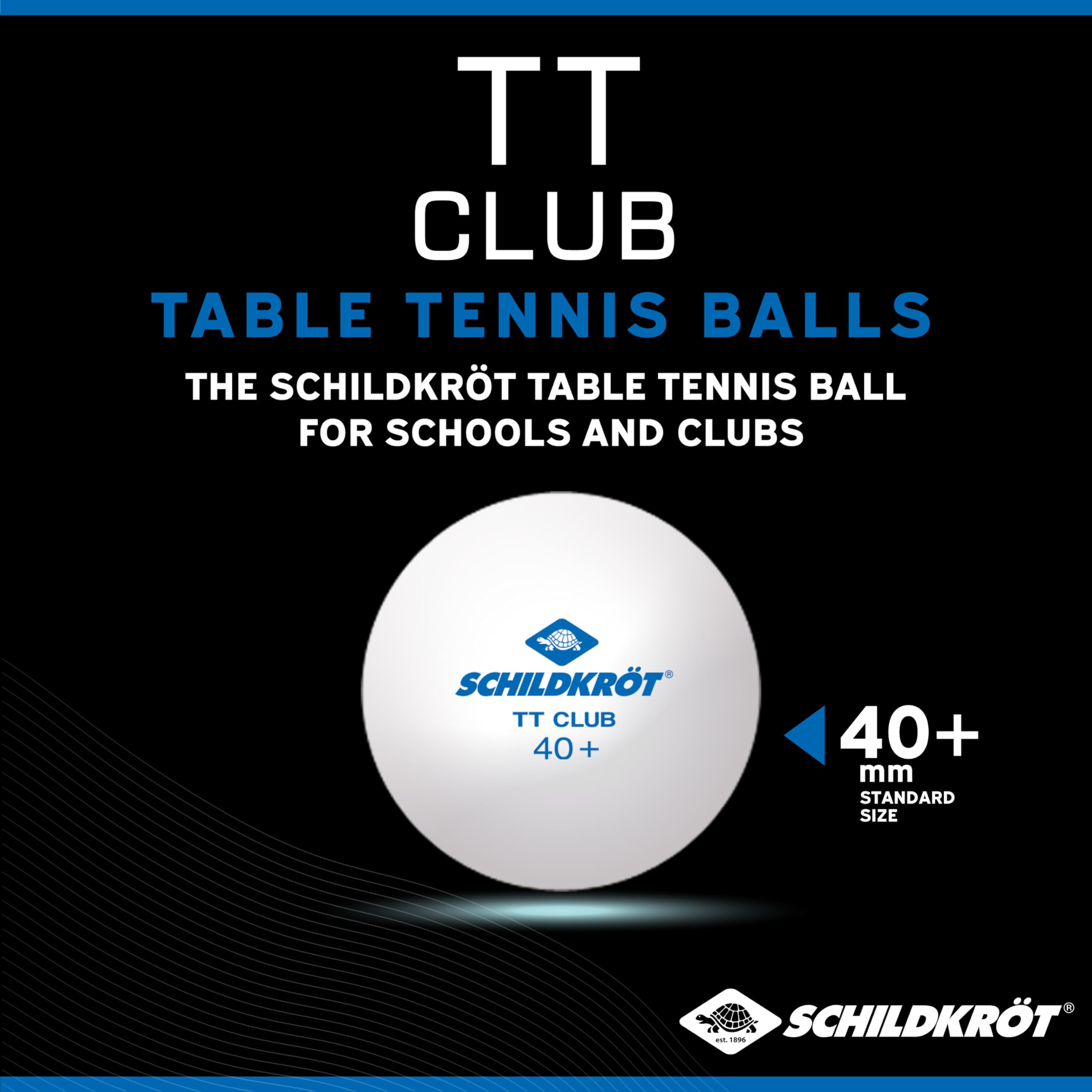 Schildkröt Outdoor TT-Club Tischtennisball weiß 120 Stück