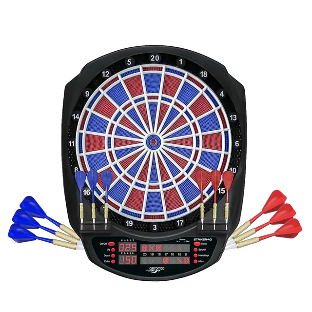 Carromco Striker-401 E-Dartscheibe 8 Spieler 34 Spiele