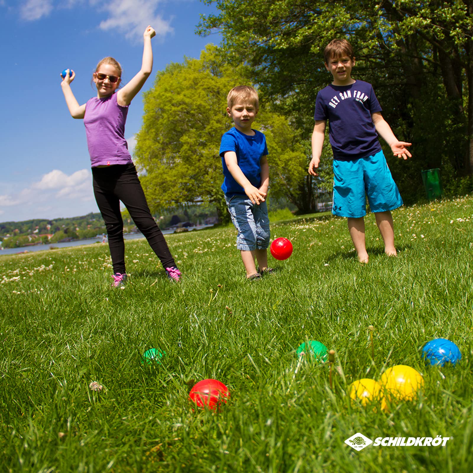 Schildkröt Outdoor Fun Boccia Set 8+1 Kugeln mit Tasche