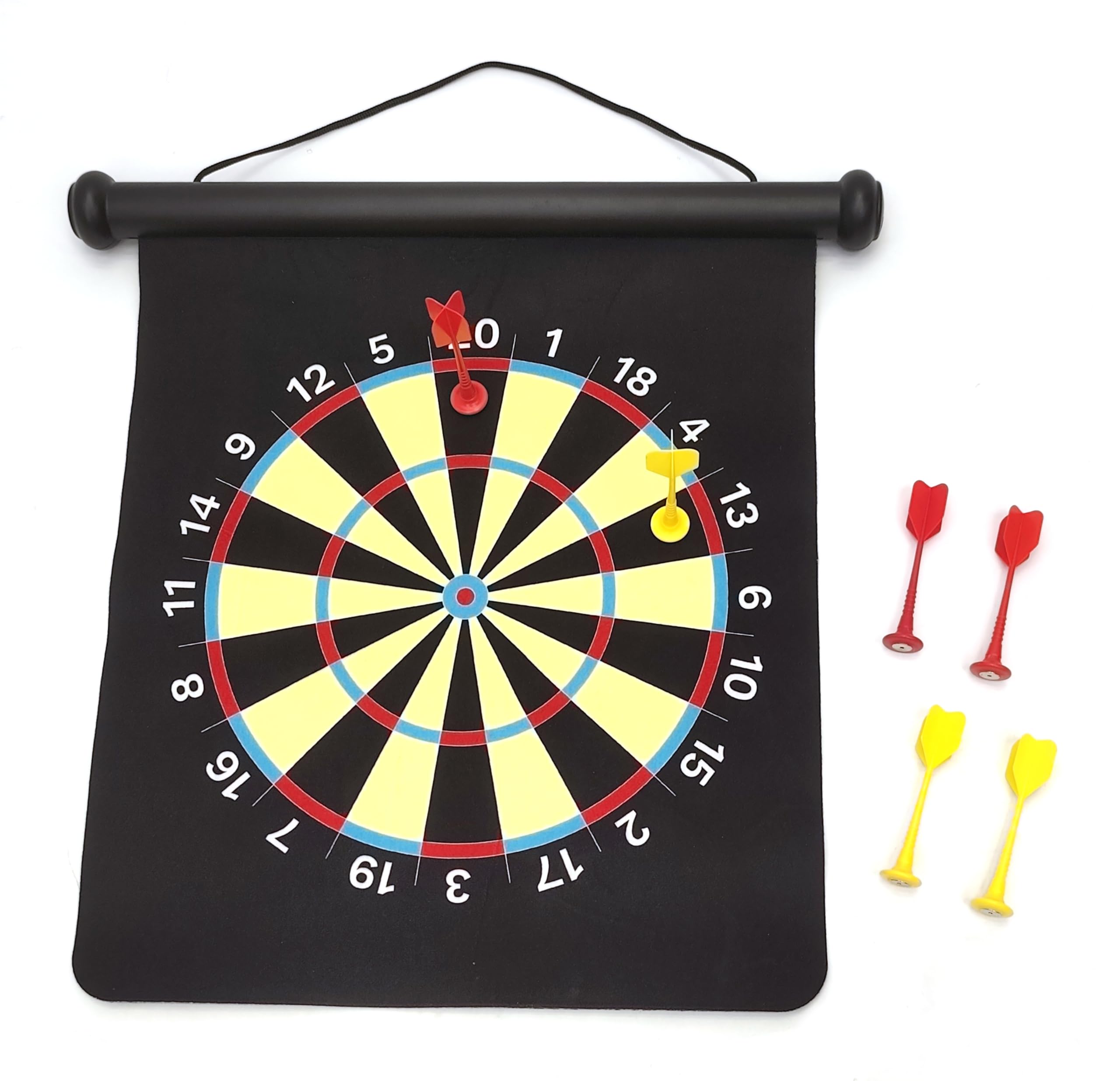 Carromco Magnet-Dartscheibe Kinder aufrollbar 6 Pfeile