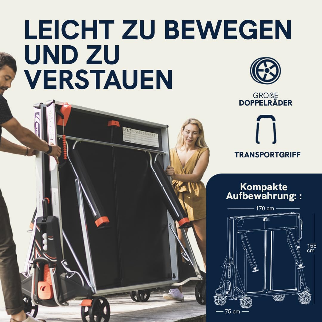 Cornilleau 600X Tischtennisplatte Outdoor Klappbar Blau 7mm
