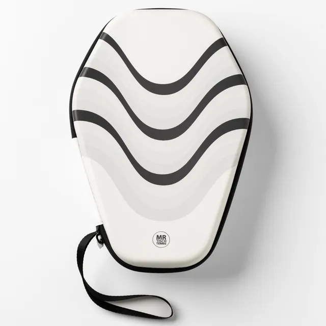 Mr. Tischtennis Design Case Schlägerhülle weiß Limited Edition