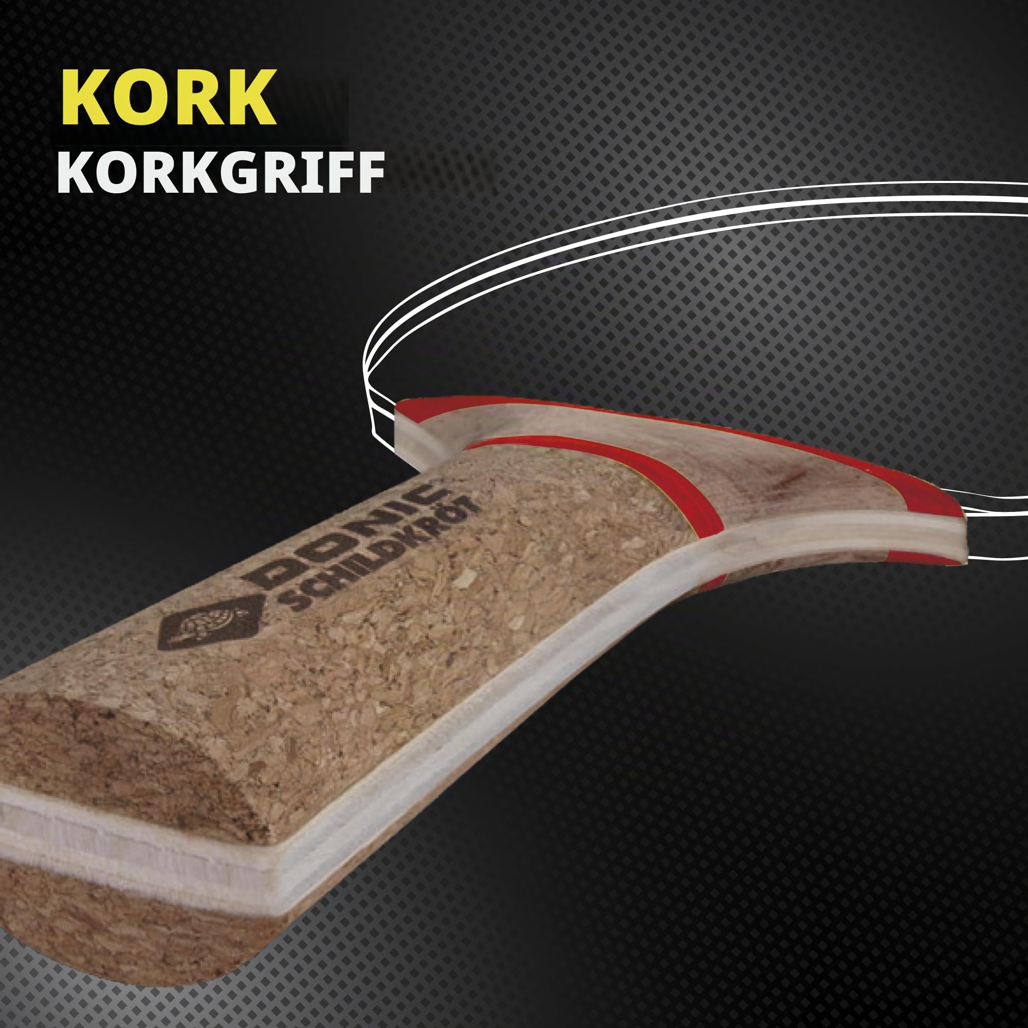 Schildkröt Persson 600 Tischtennisschläger Set rot Kork Allround