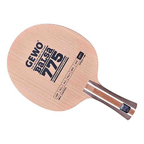 GEWO Balsa Carbon 775 Tischtennisholz gerade Offensiv+