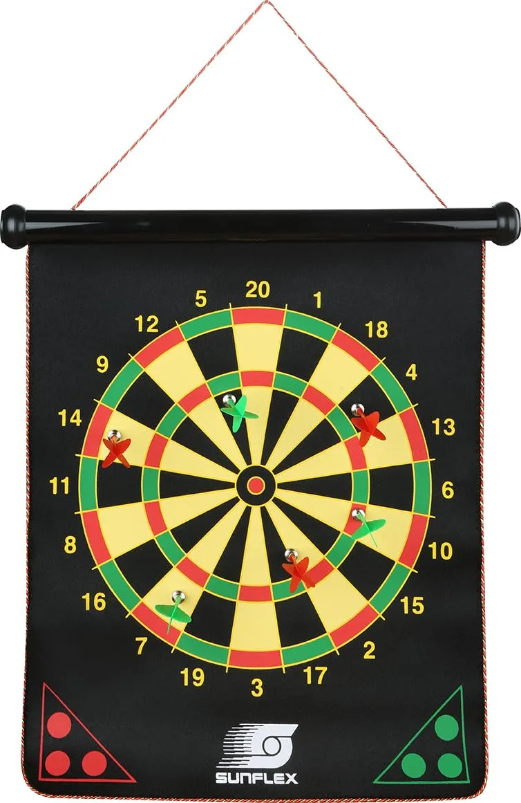 Sunflex Youngster Dartspiel magnetisch doppelseitig 6 Pfeile