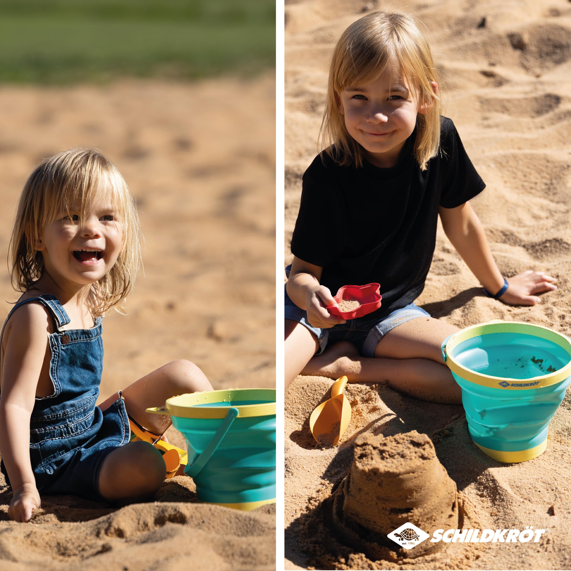 Schildkröt Outdoor Bucket Crew Sandspielzeug-Set 2L faltbar