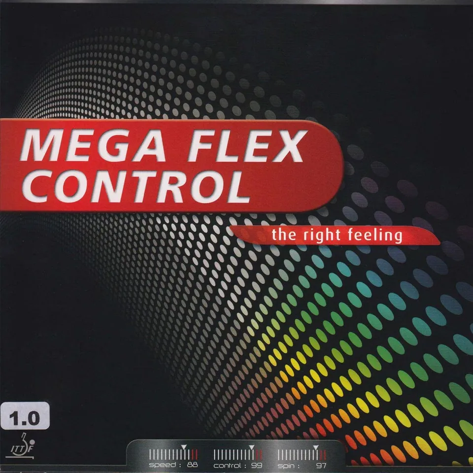 GEWO Mega Flex Control Tischtennisbelag Rot 1,8mm Spin