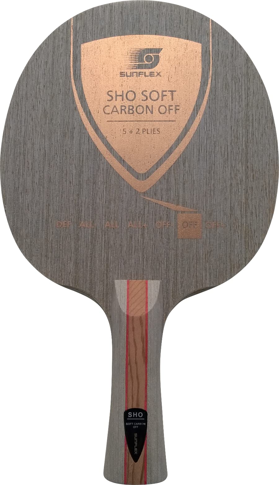 Sunflex SHO Soft Carbon Off Tischtennis-Holz gerade 90g