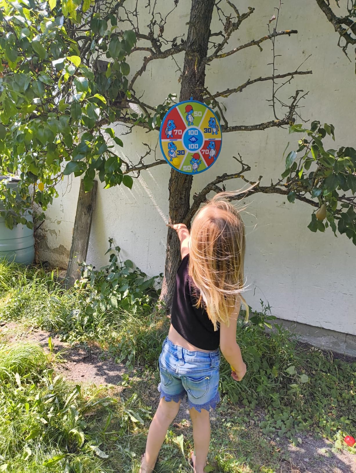Schildkröt Outdoor Soft Dart Set Klett Dartscheibe 38 cm