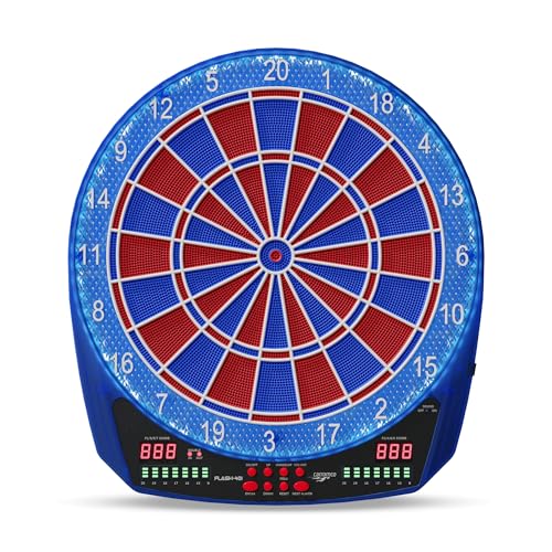 Carromco Flash-401 E-Dartboard LED 35 Spiele 1-8 Spieler