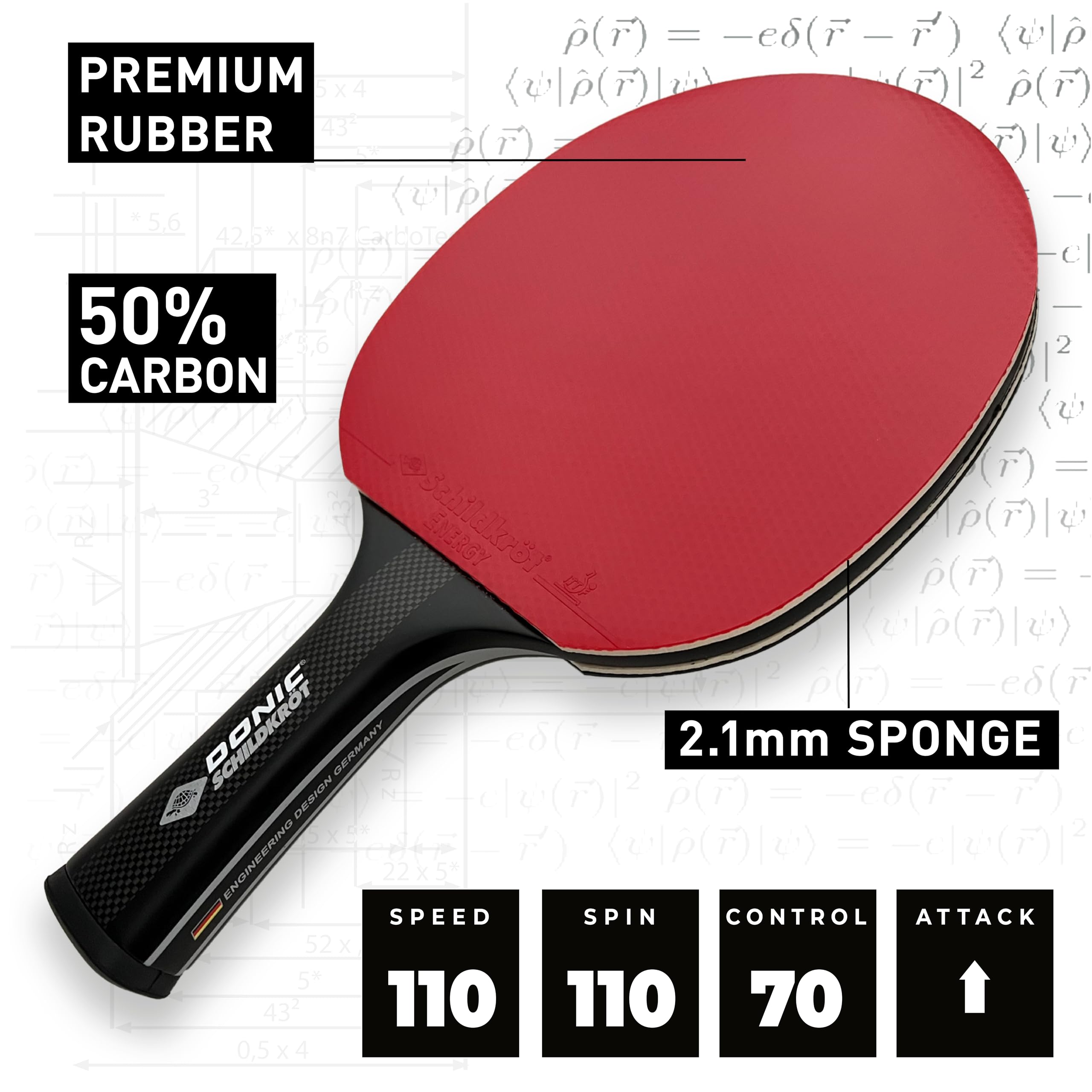 Schildkröt CarboTec 3000 Tischtennisschläger Carbon Attack