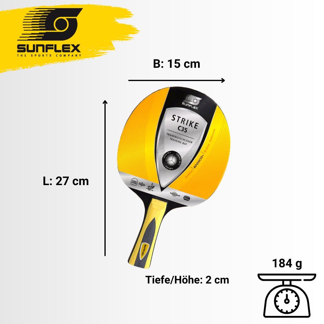 sunflex Strike C35 Schläger konkav ITTF Taipan