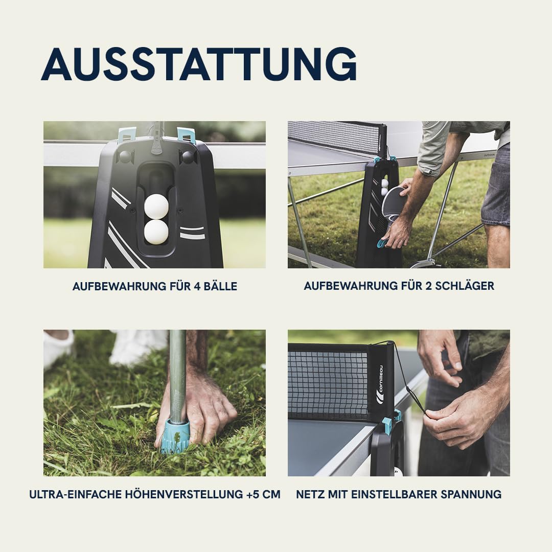 Cornilleau 100X Outdoor Tischtennistisch blau wetterfest